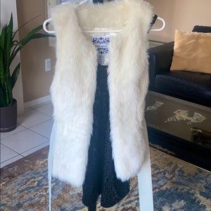 Faux Fur Vest with Pockets
